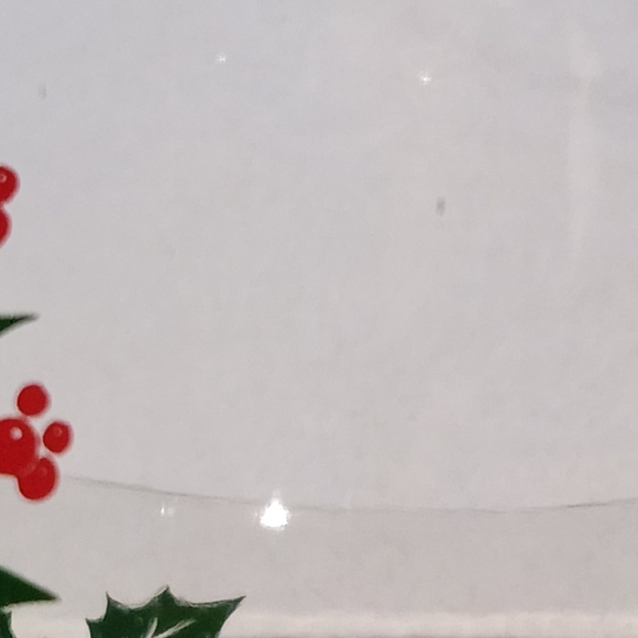 Holly Design Clear Glass Serving Bowl Indiana Glass GUC Vintage - Picture 2 of 4